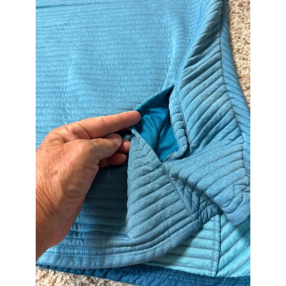 L.L. Bean Ribbed Shirt/Sweatshirt, Women's XL, Blue pull over w/ Pockets - Picture 10 of 11